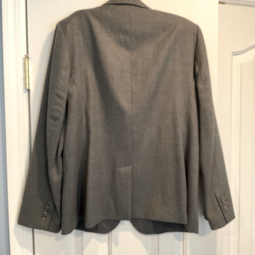 Talbots Grey Wool Blazer - Picture 3 of 4